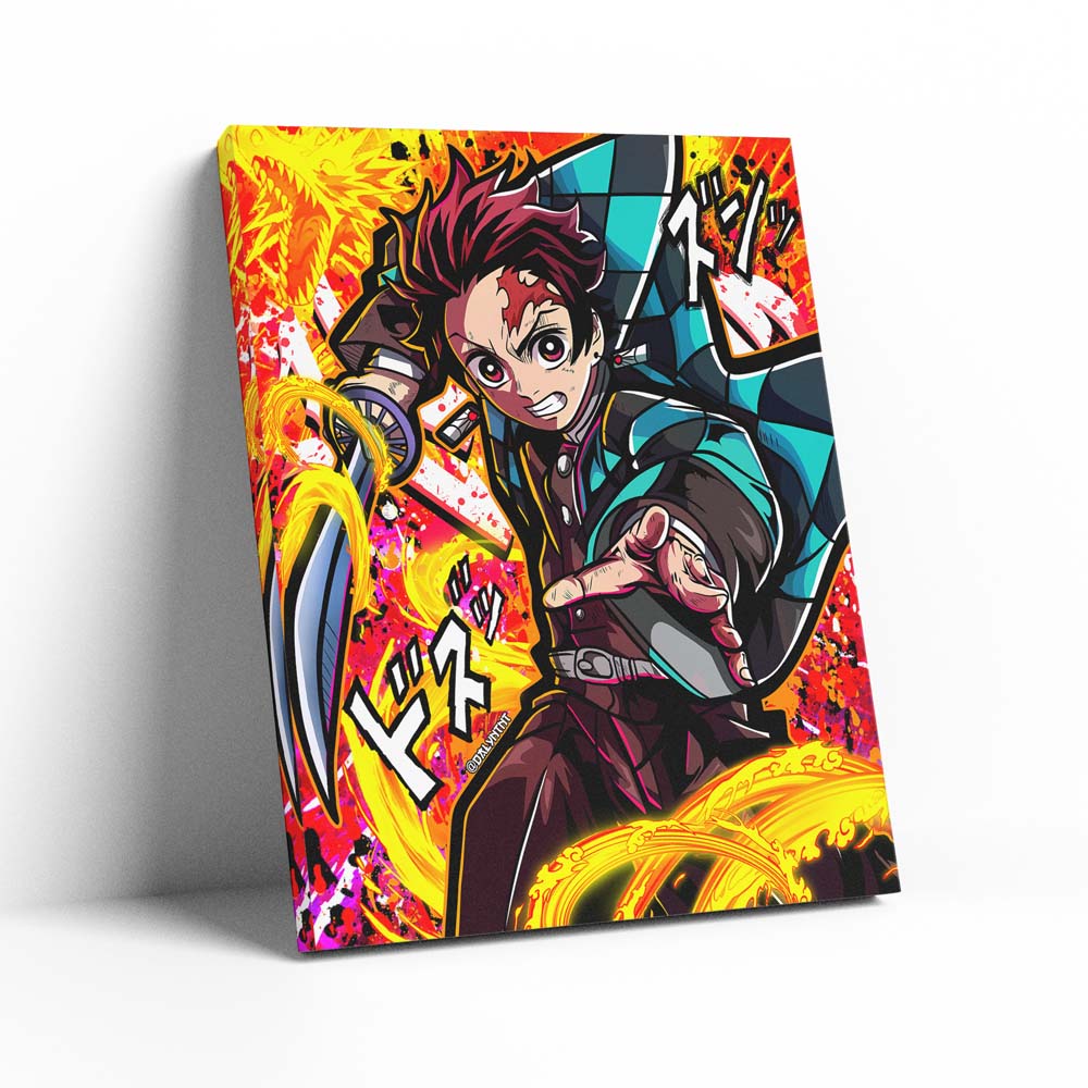 Tanjiro Fire Wall Art