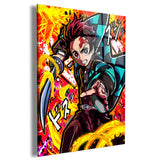 Tanjiro Fire Wall Art