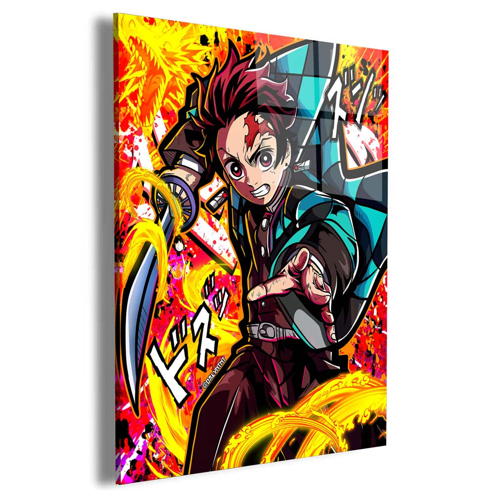 Tanjiro Fire Wall Art