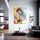 Tanjiro Fire Wall Art