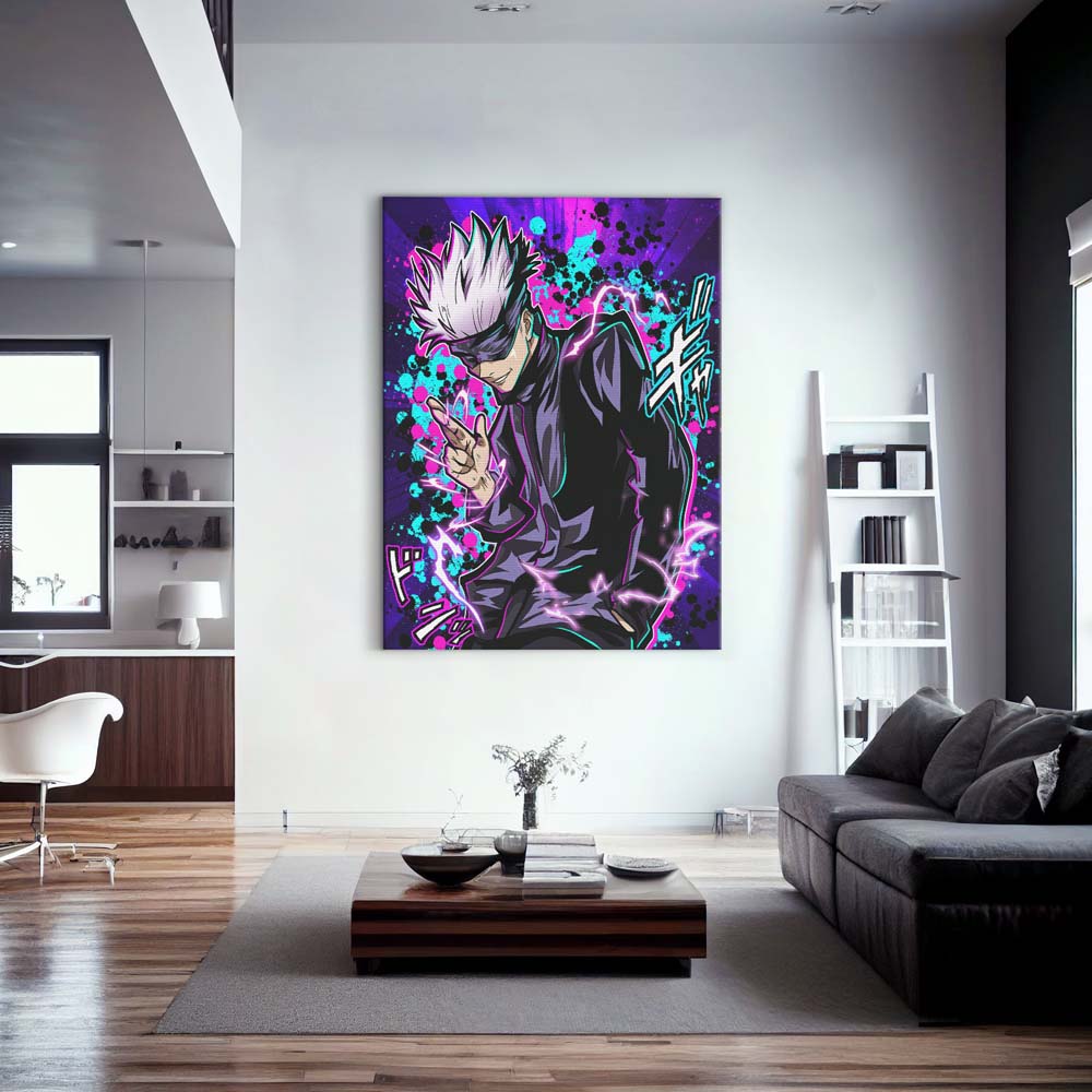 Gojo Purple Wall Art