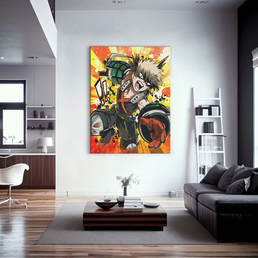 Bakugo Wall Art