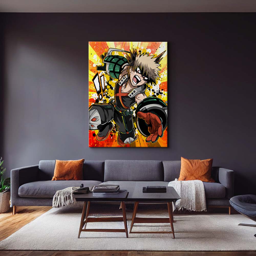 Bakugo Wall Art