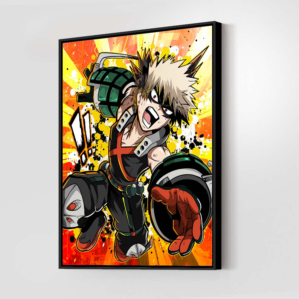 Bakugo Wall Art