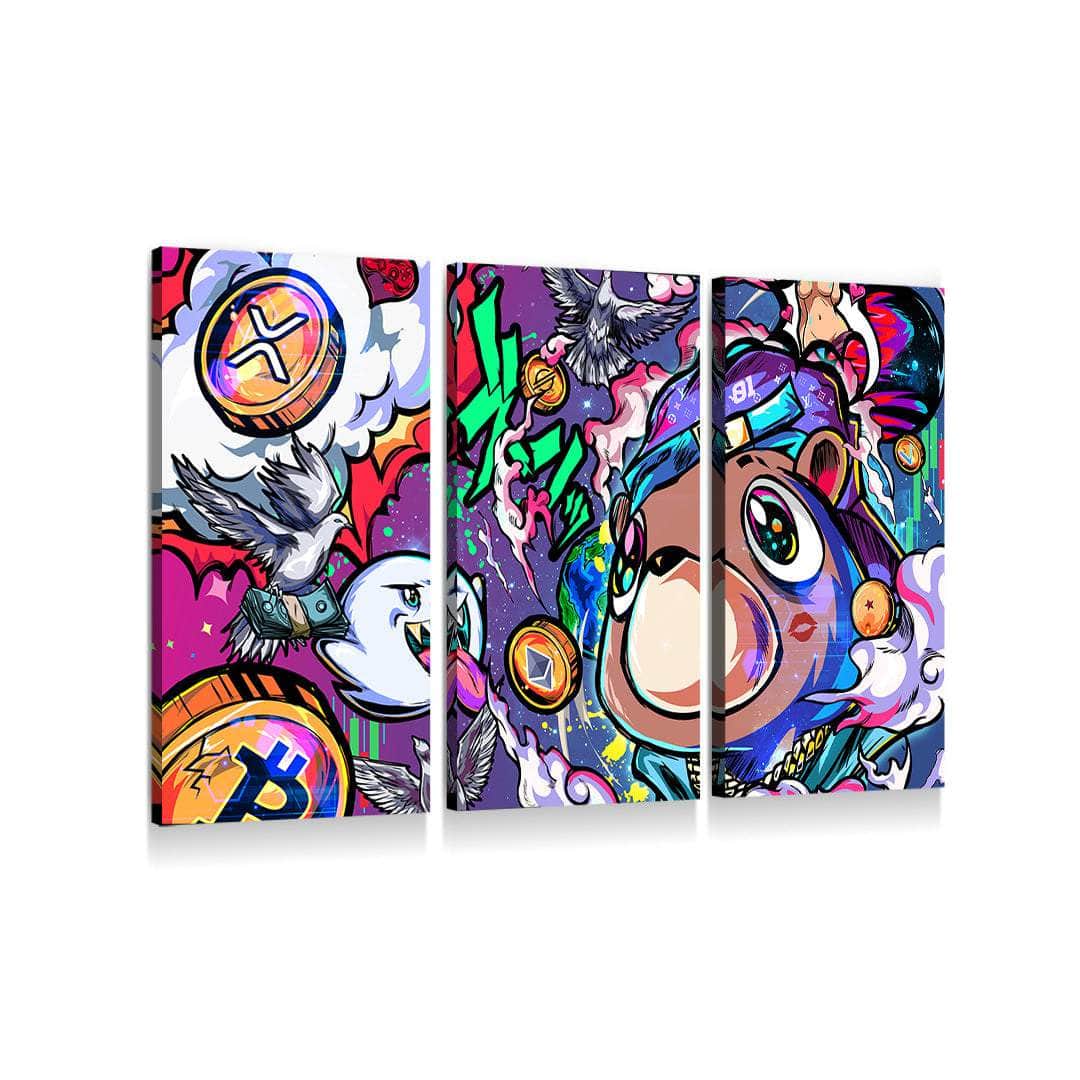 Crypto Bear West Wall Art