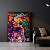 QR Pervy Girl NFT 32 21 Perv Edition Wall Art