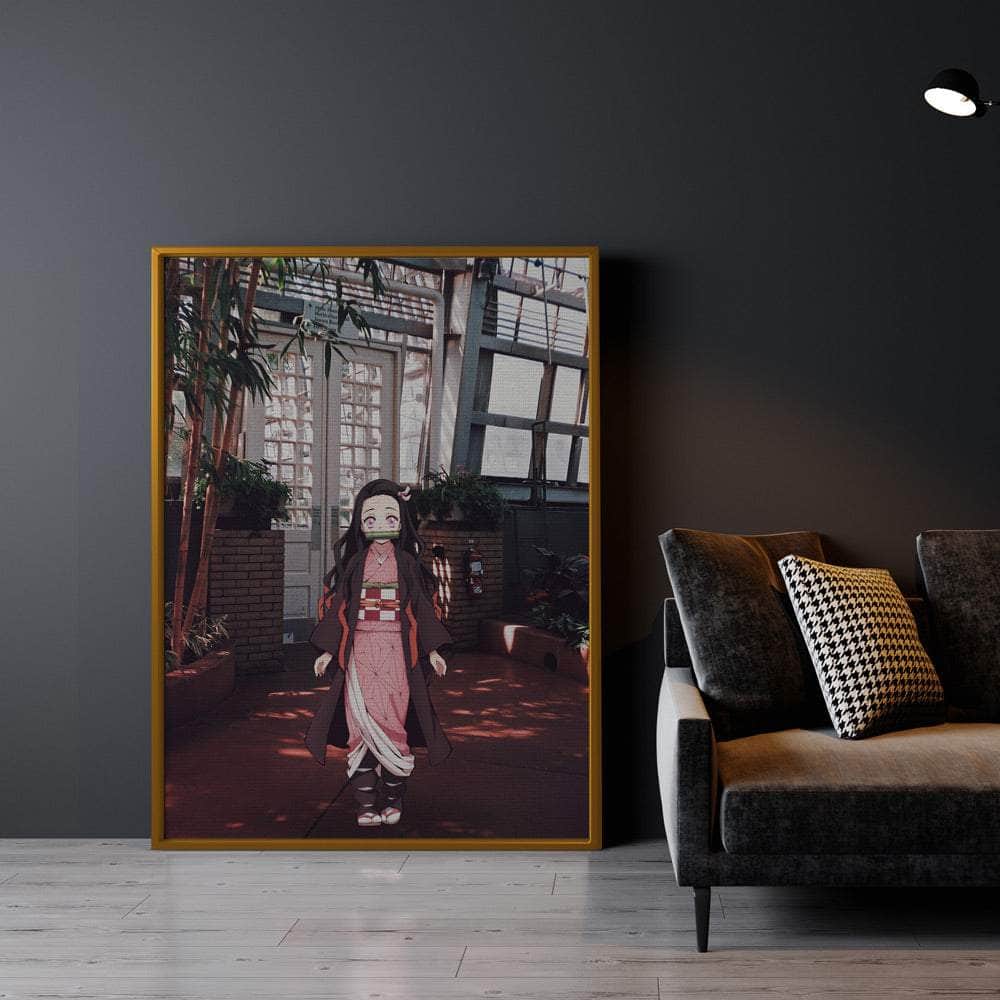 Nezuko building Wall Art