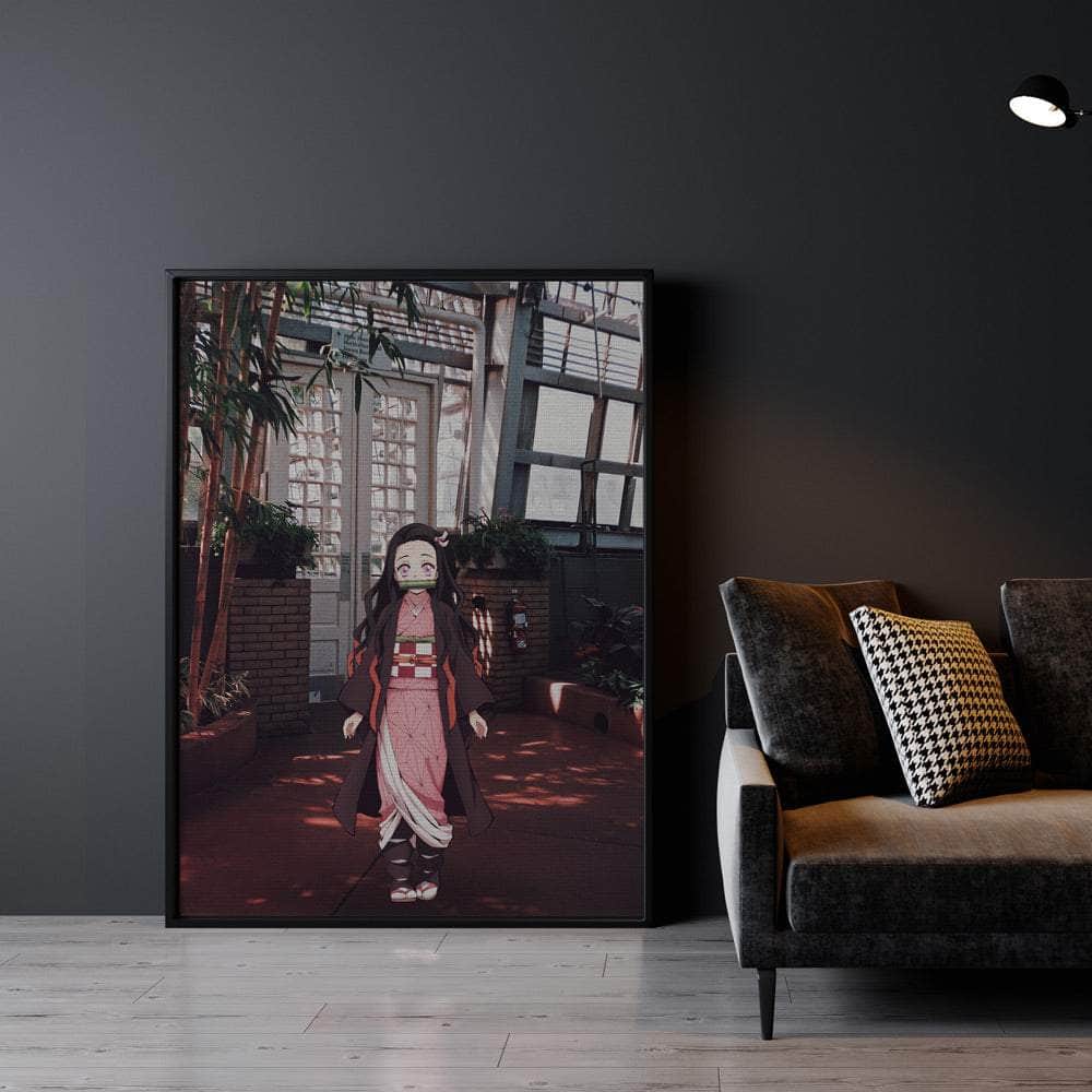 Nezuko building Wall Art