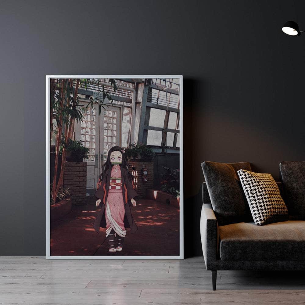 Nezuko building Wall Art