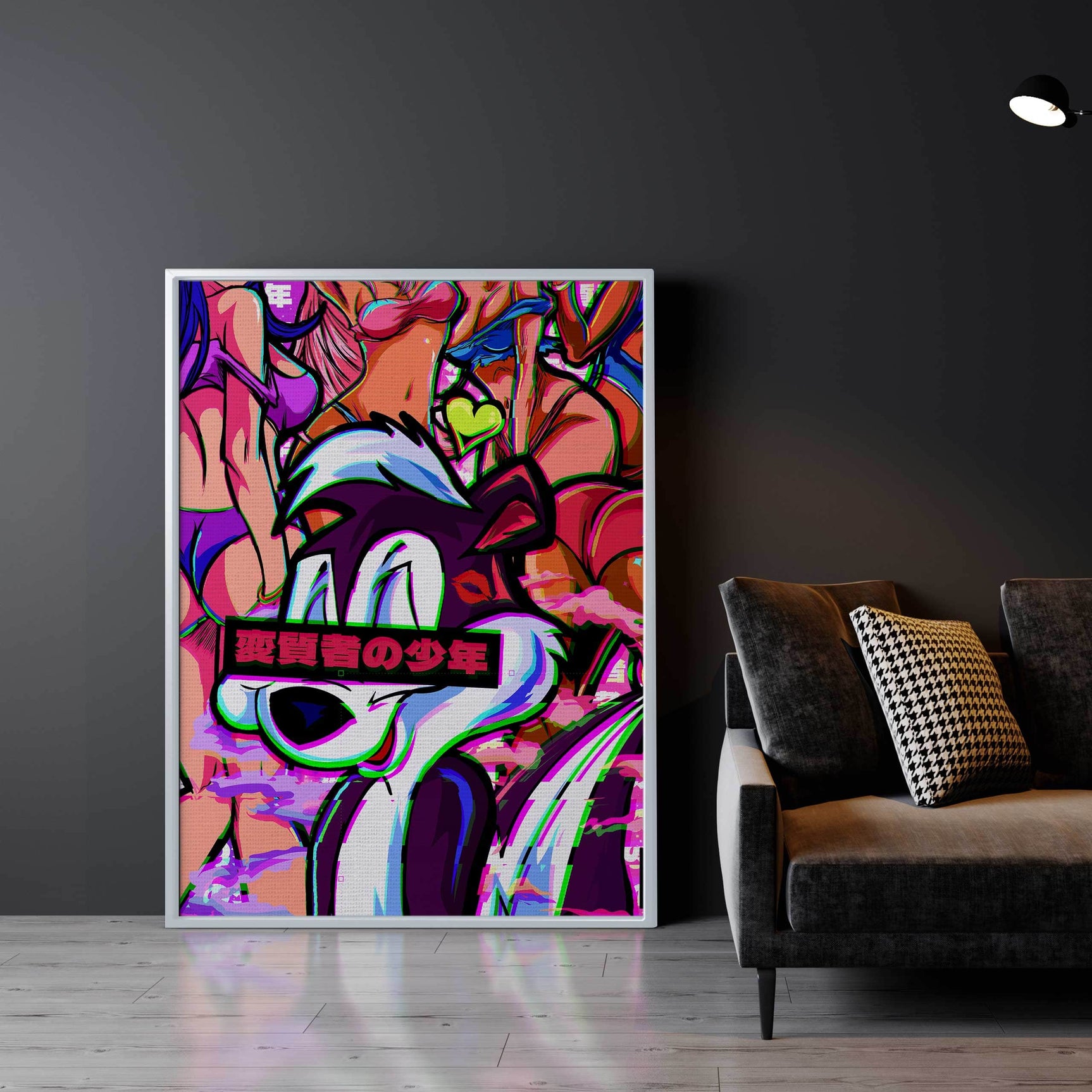 QR Pervy Boy NFT 08 Pepe Edition Wall Art