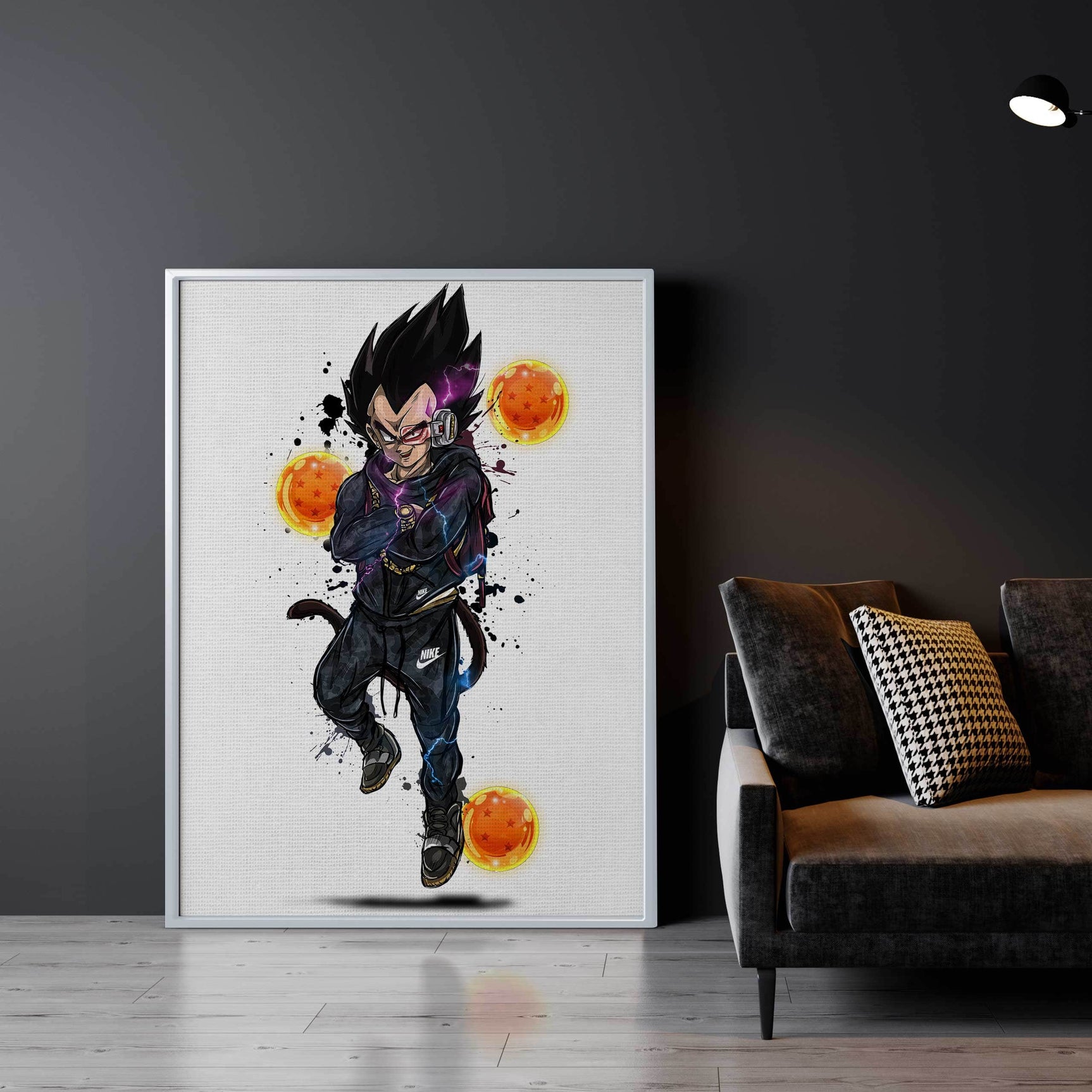 Vegeta Nike Tech Wall Art