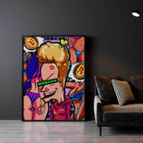 QR Pervy Boy NFT 13 BNB Edition Wall Art