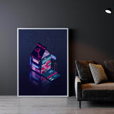 Cyberpunk Peach Drink Wall Art