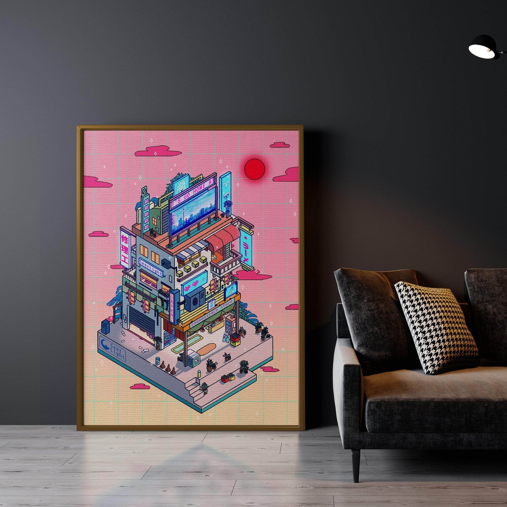 Corner Store Evening Wall Art