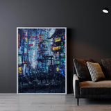 Cyberpunk City Wall Art