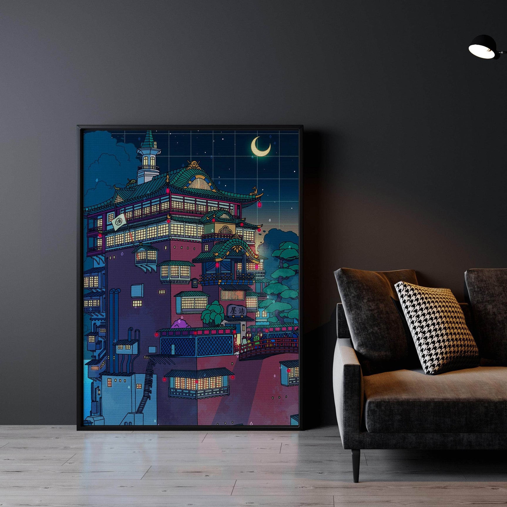 Bathhouse Night Wall Art