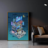 Corner Store Night Wall Art