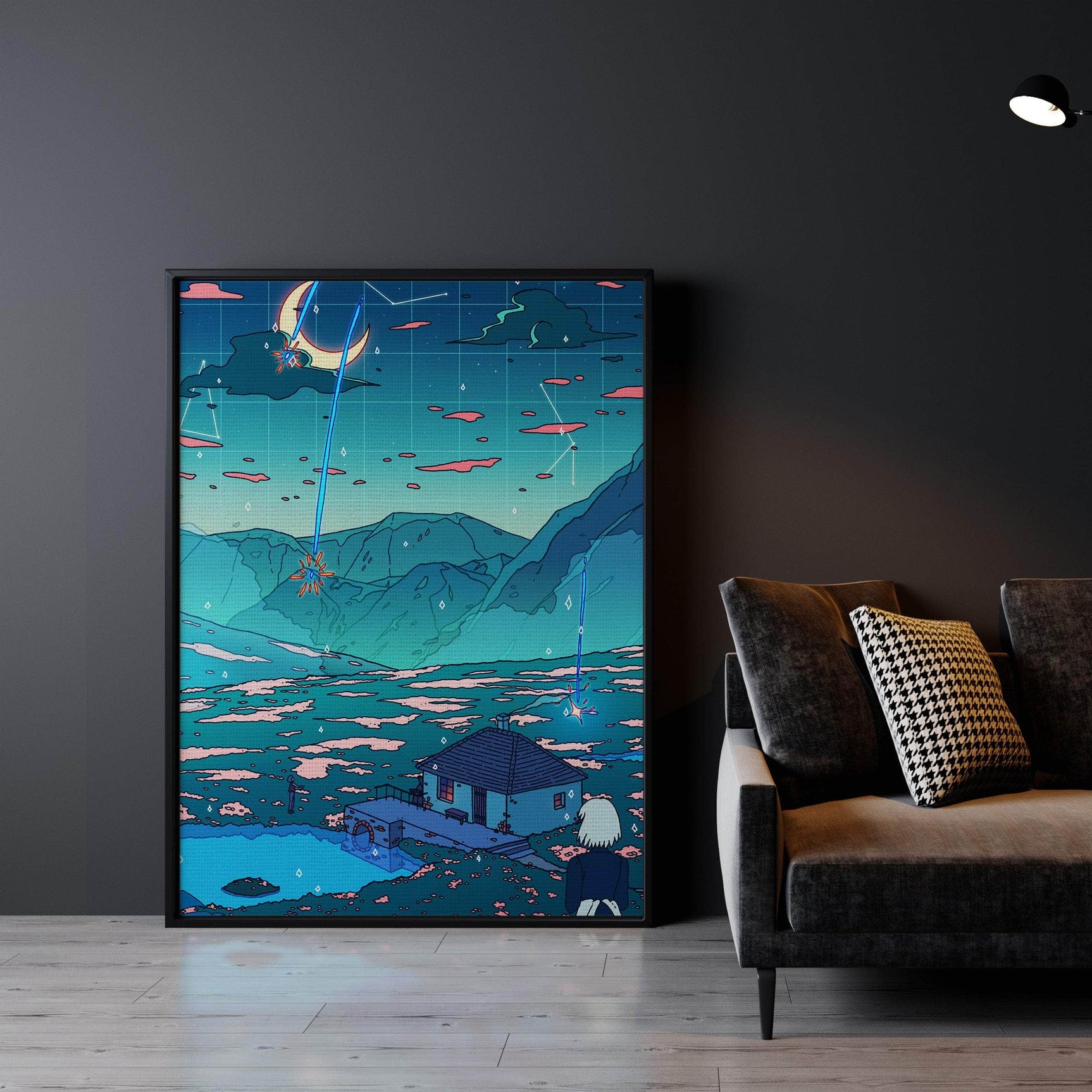 Crystal Shower Wall Art