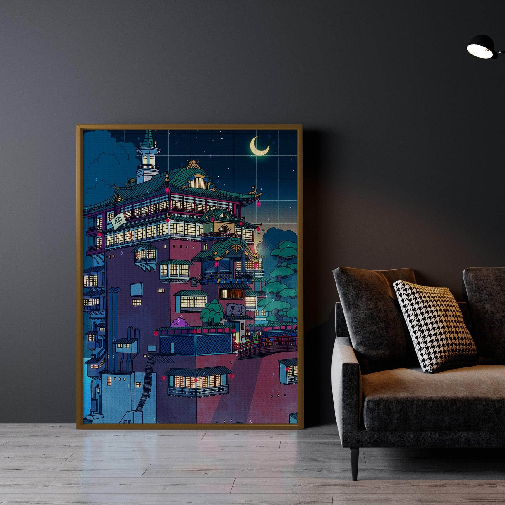 Bathhouse Night Wall Art