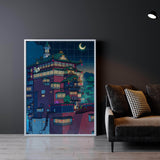 Bathhouse Night Wall Art
