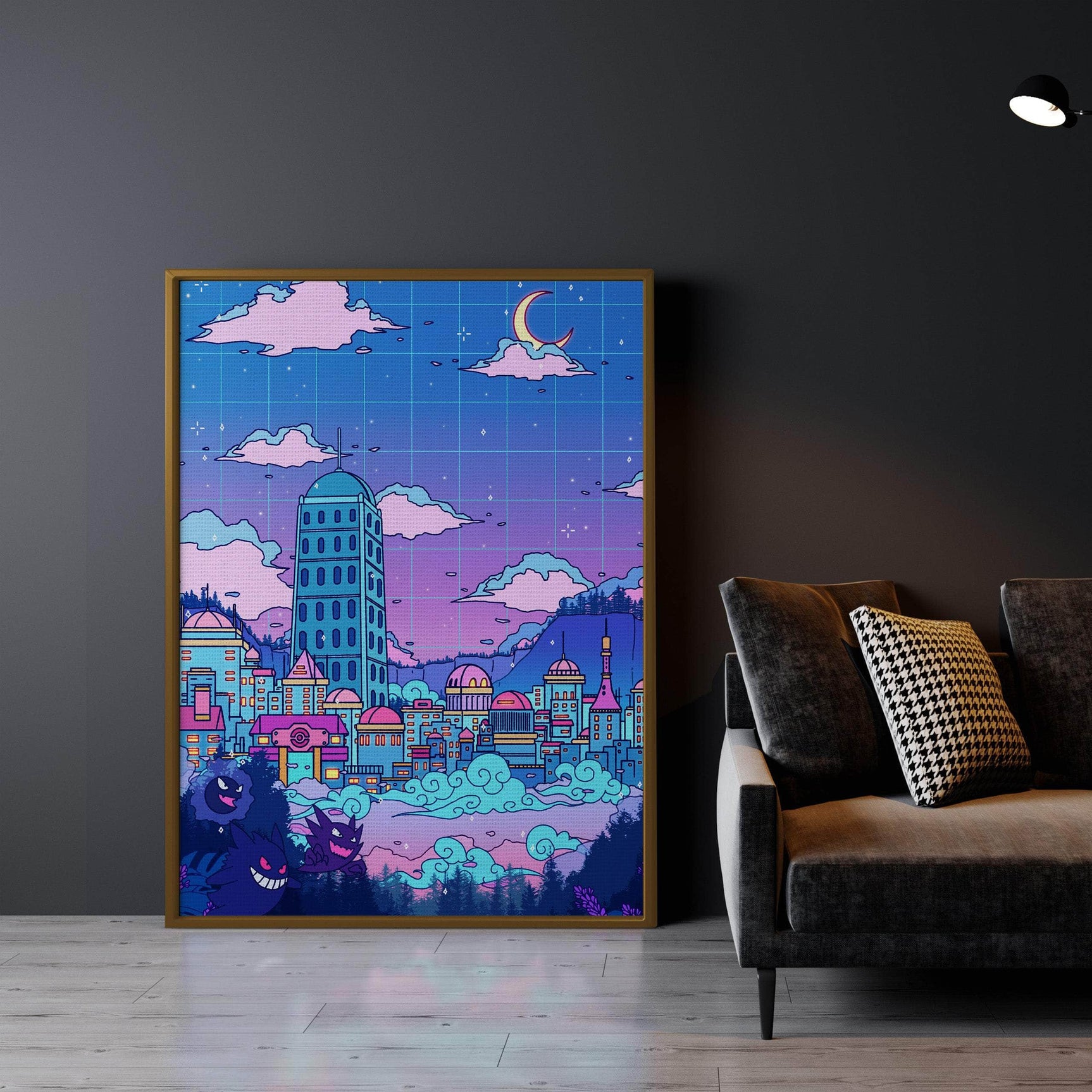 Lavender Town Wall Art
