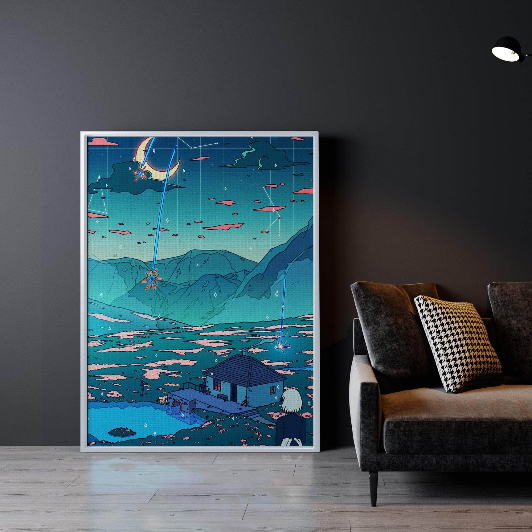 Crystal Shower Wall Art