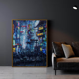 Cyberpunk City Wall Art