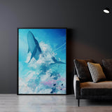 Sky Whale Wall Art