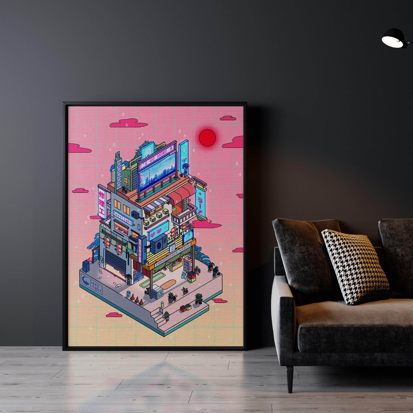Corner Store Evening Wall Art