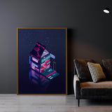 Cyberpunk Peach Drink Wall Art
