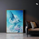 Sky Whale Wall Art