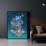 Corner Store Night Wall Art