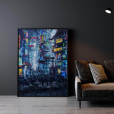 Cyberpunk City Wall Art
