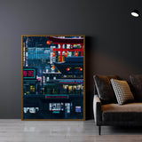 Cyberpunk Downtown Wall Art