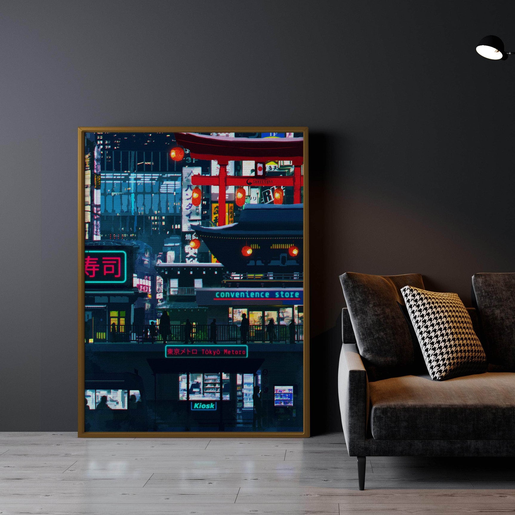 Cyberpunk Downtown Wall Art
