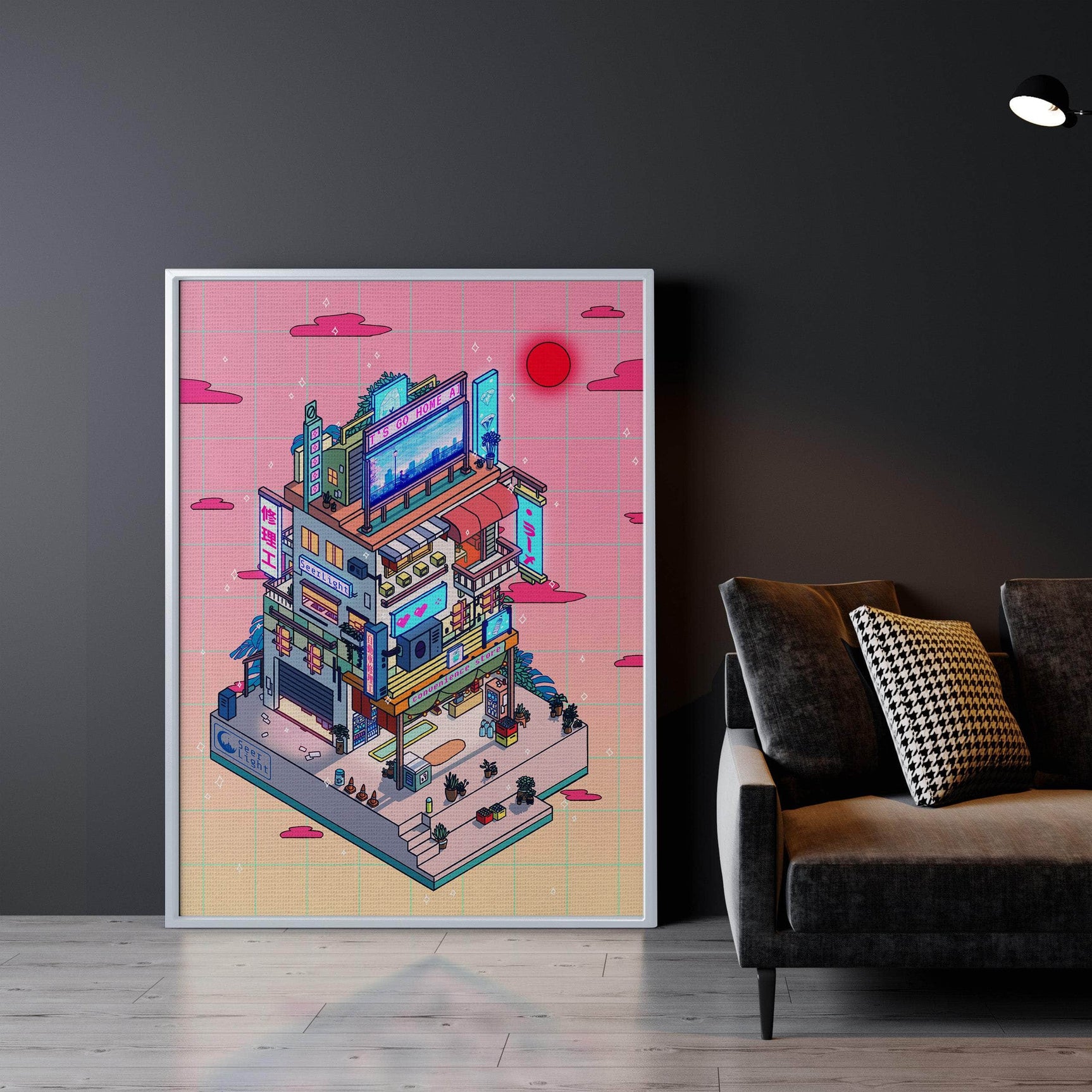 Corner Store Evening Wall Art