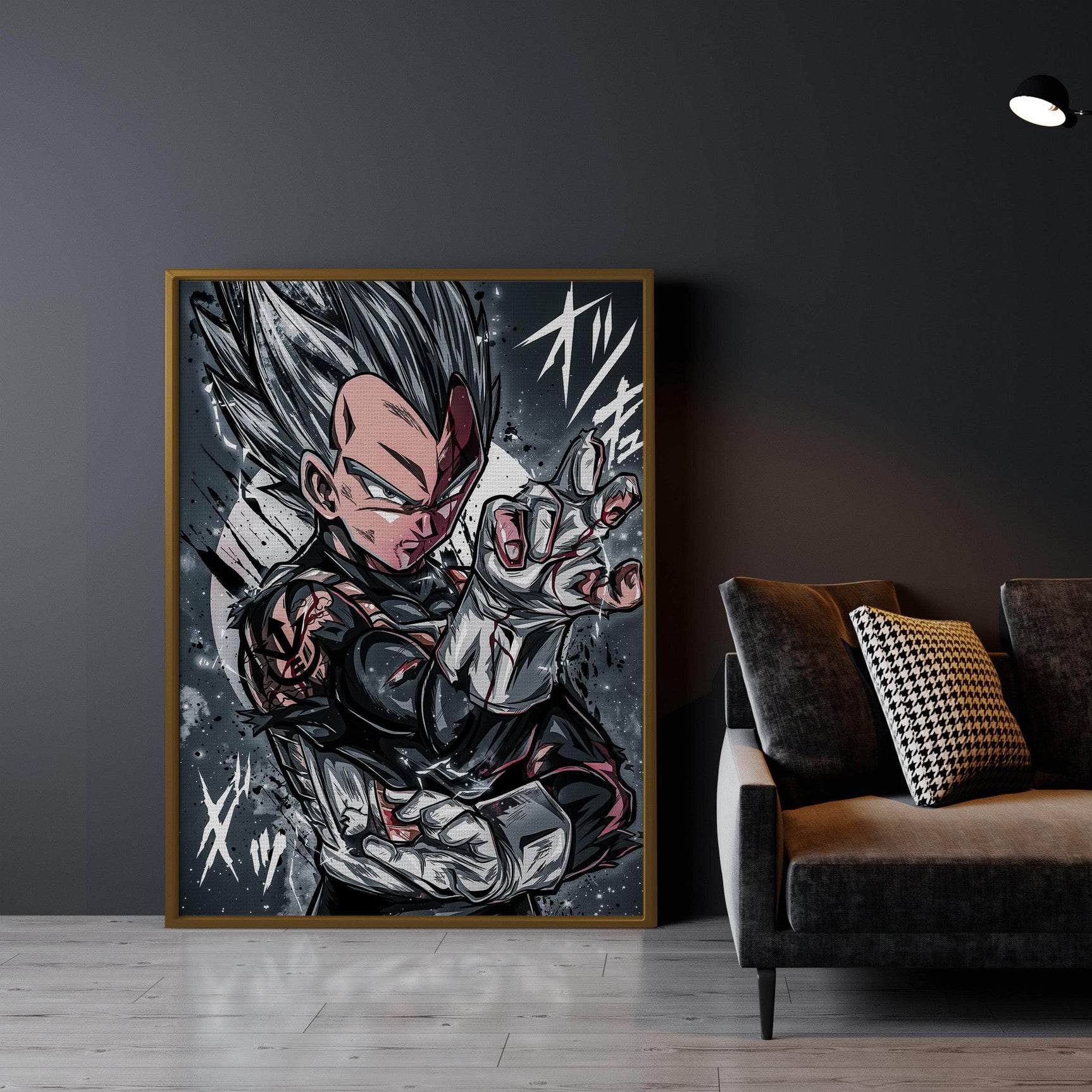 Blue God Vegeta Warm Wall Art