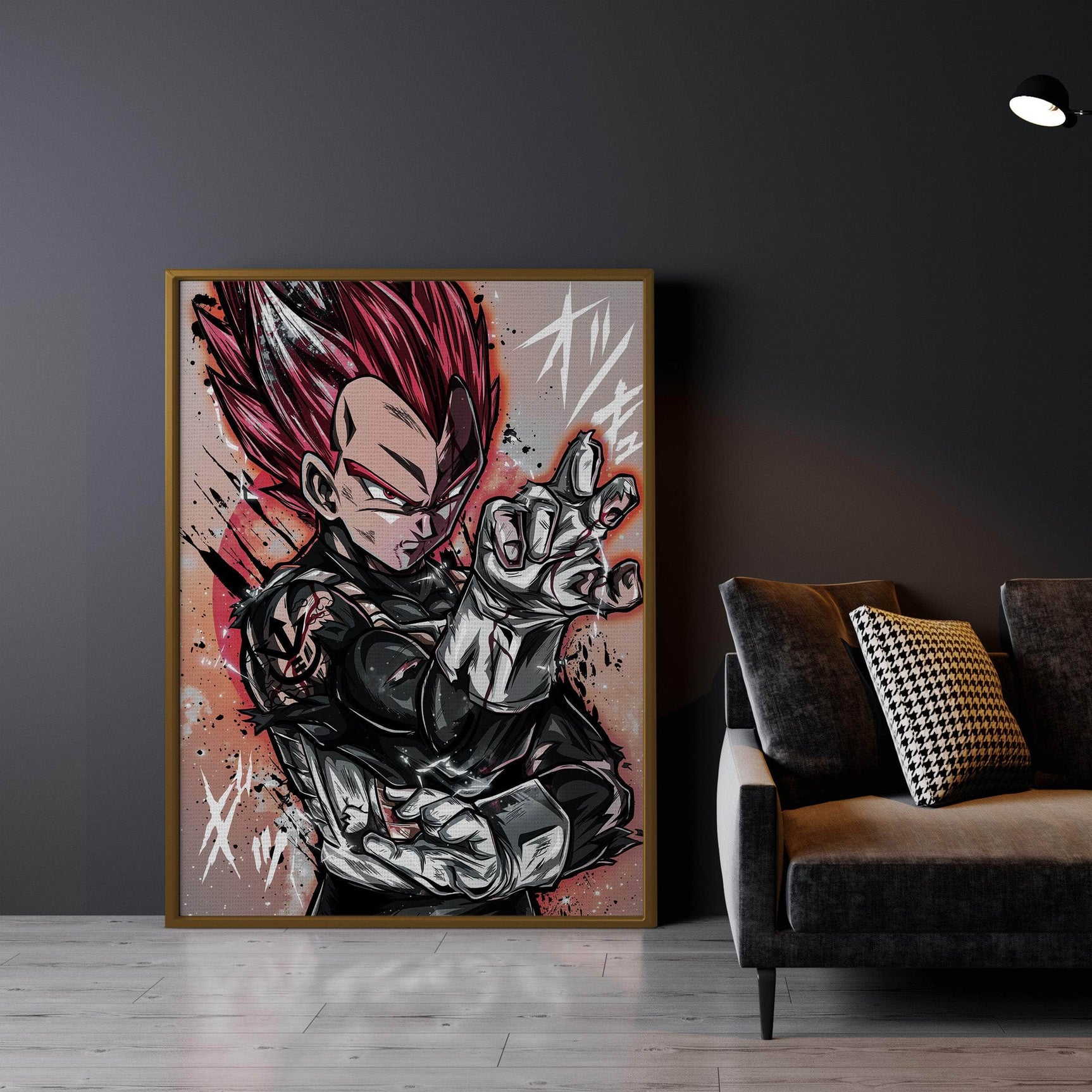 Red God Vegeta Warm Wall Art