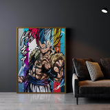 Gogeta All Forms Wall Art
