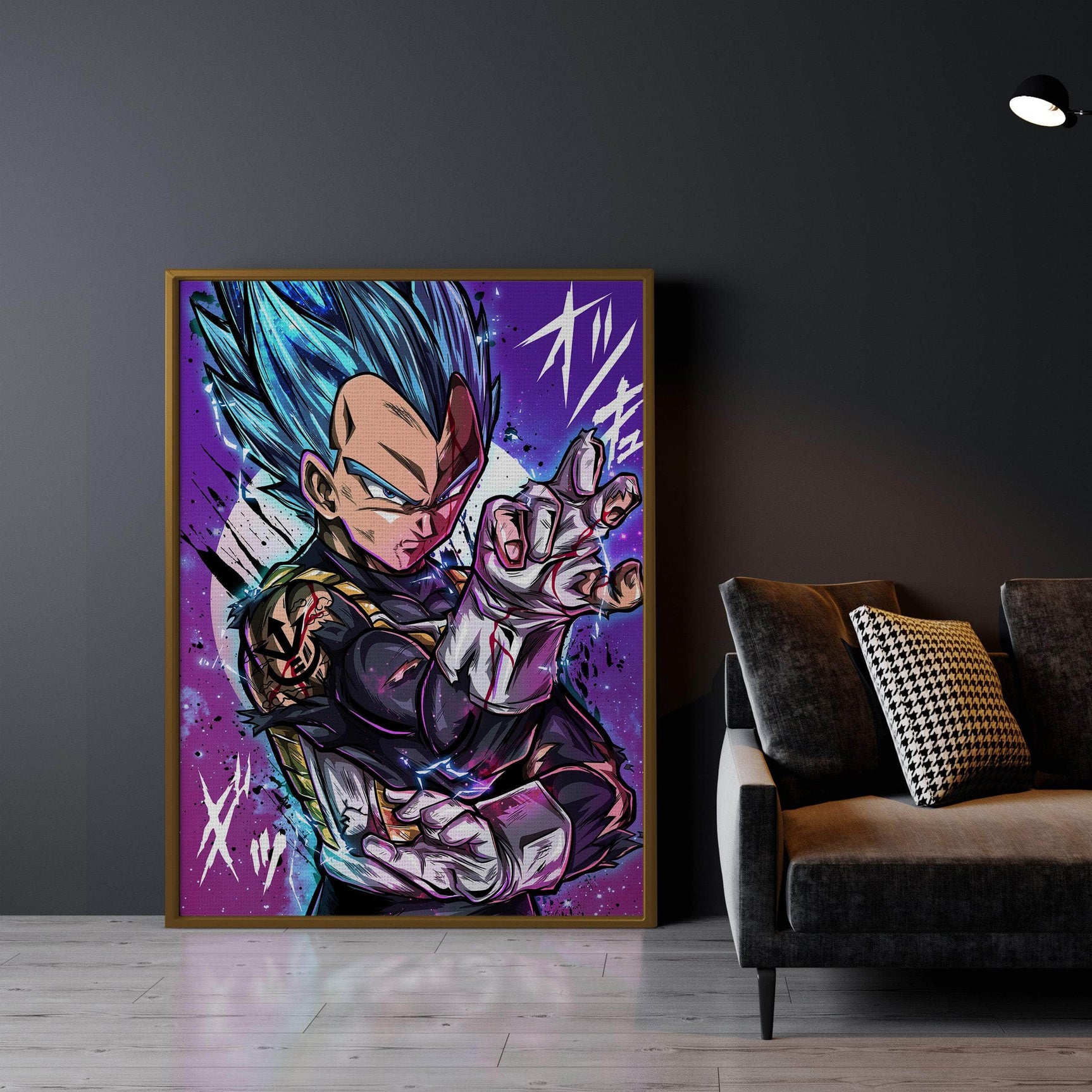 Vegeta SS God Blue Wall Art