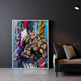 Gogeta All Forms Wall Art