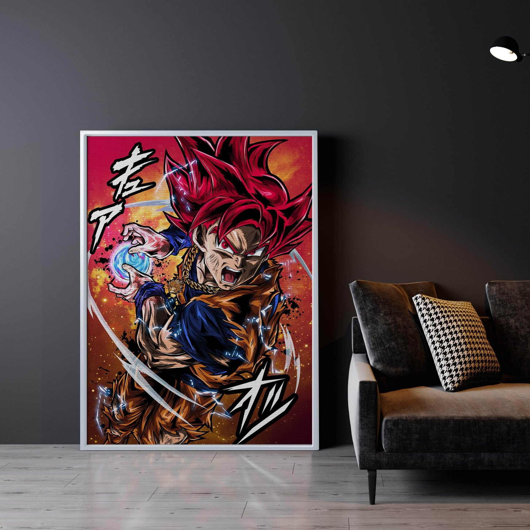 SSJ Red God Wall Art