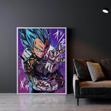 Vegeta SS God Blue Wall Art