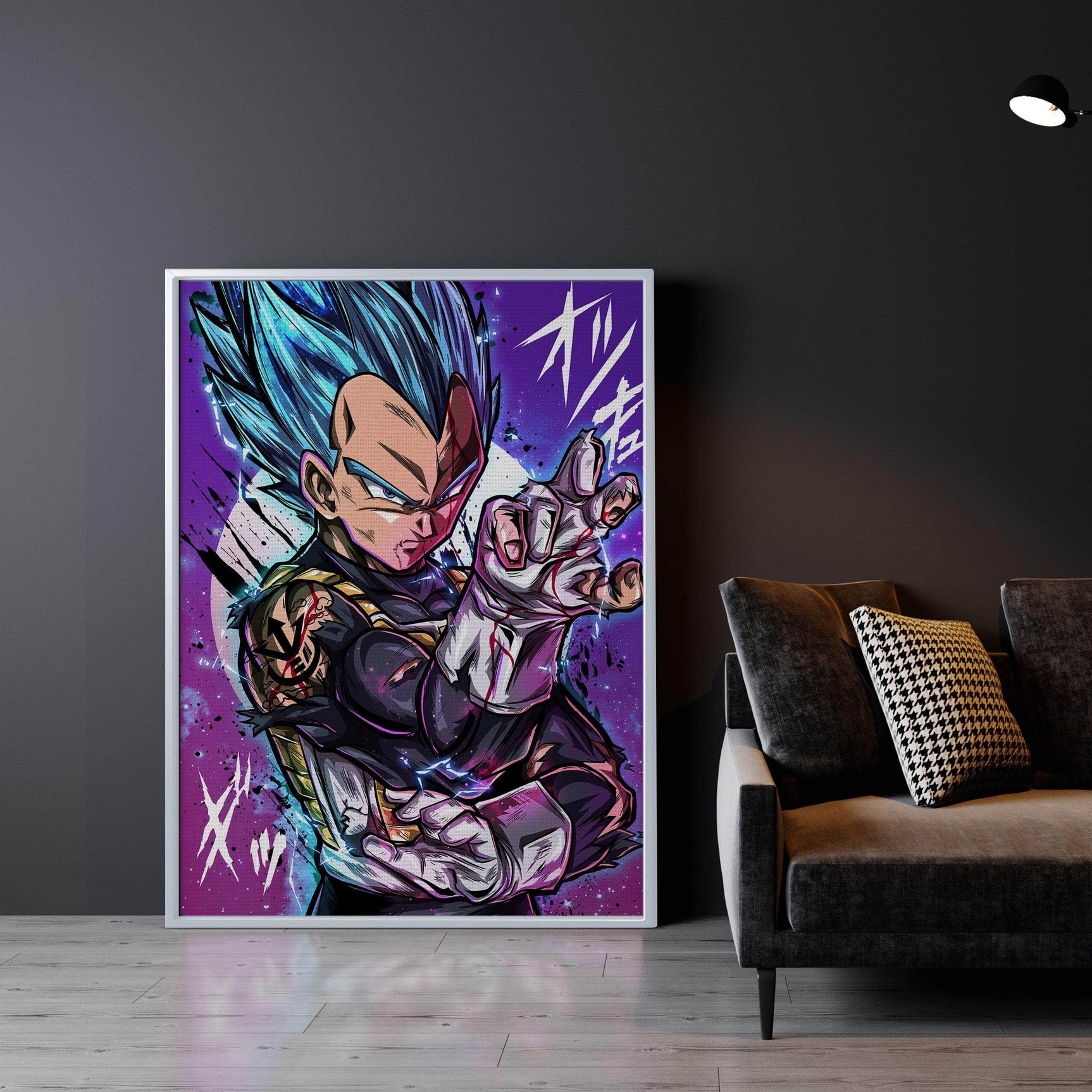 Vegeta SS God Blue Wall Art