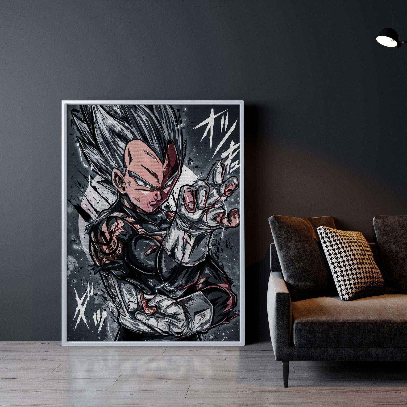 Blue God Vegeta Warm Wall Art