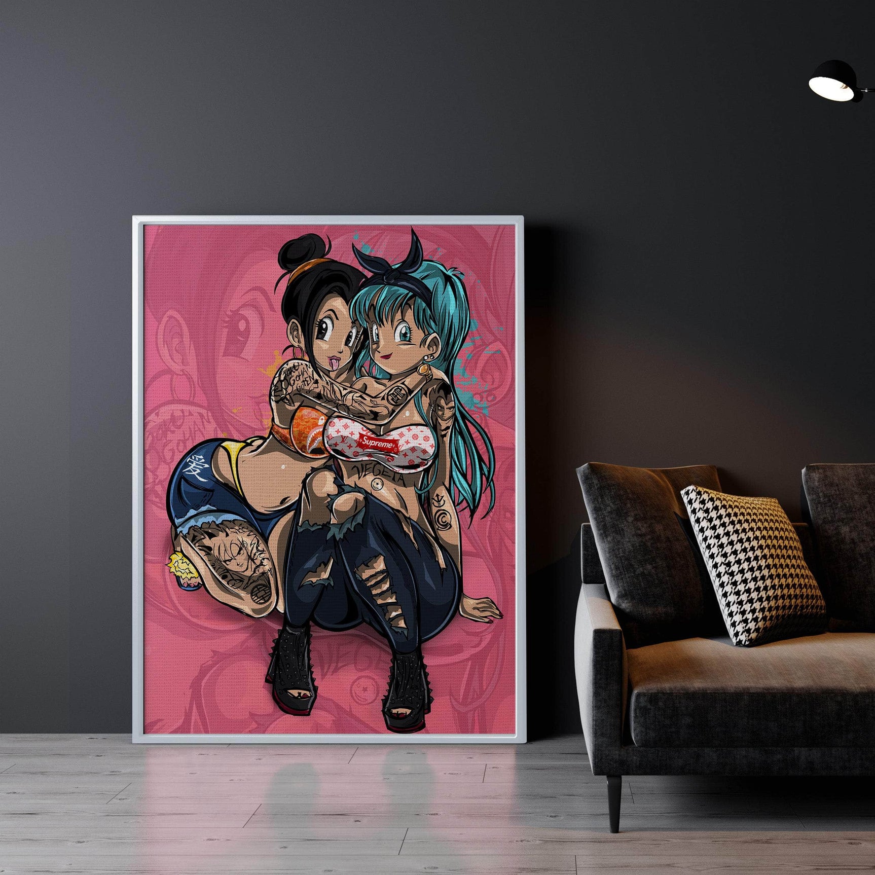 Bulma X Chichi Wall Art