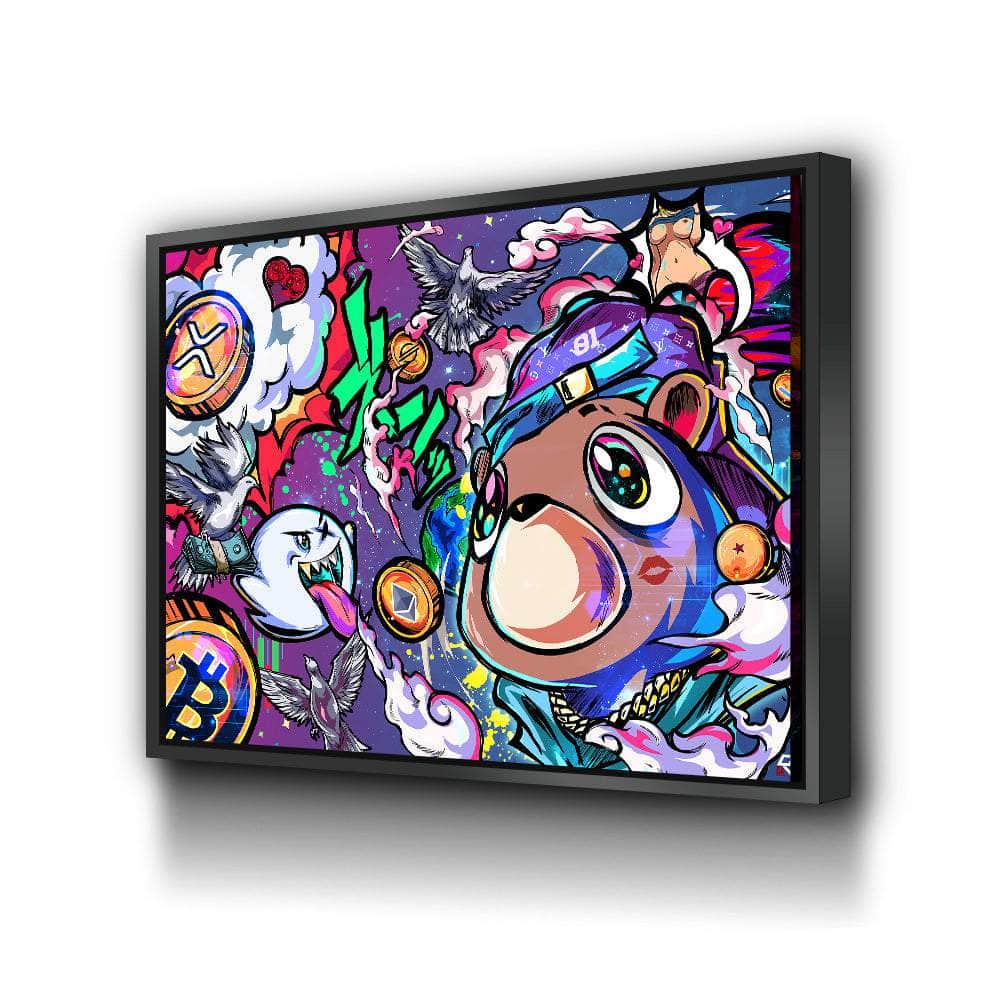 Crypto Bear West Wall Art