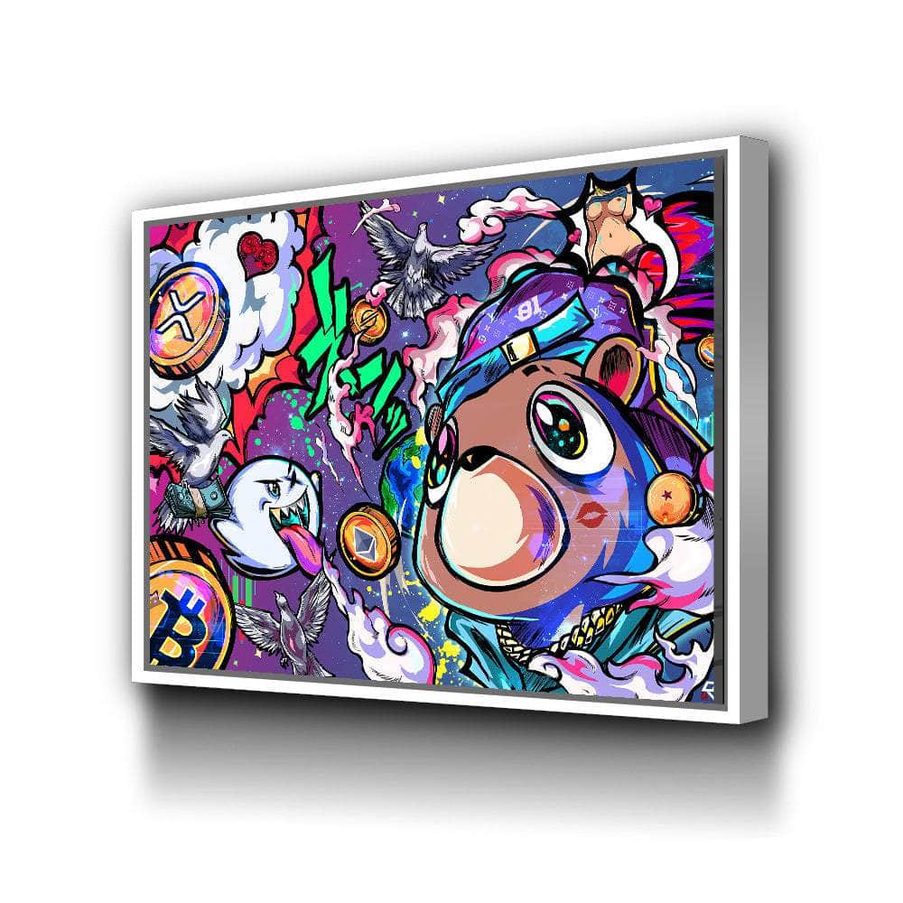 Crypto Bear West Wall Art