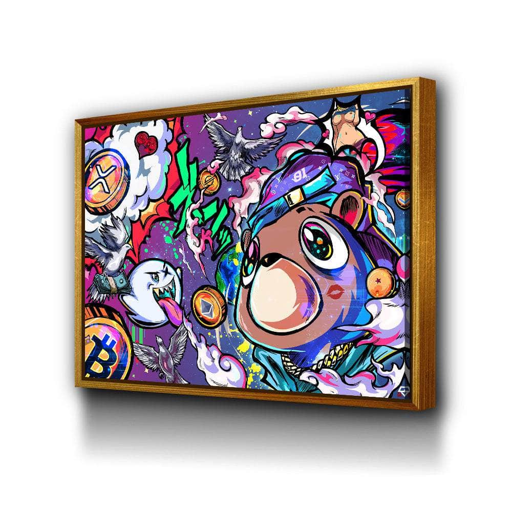 Crypto Bear West Wall Art