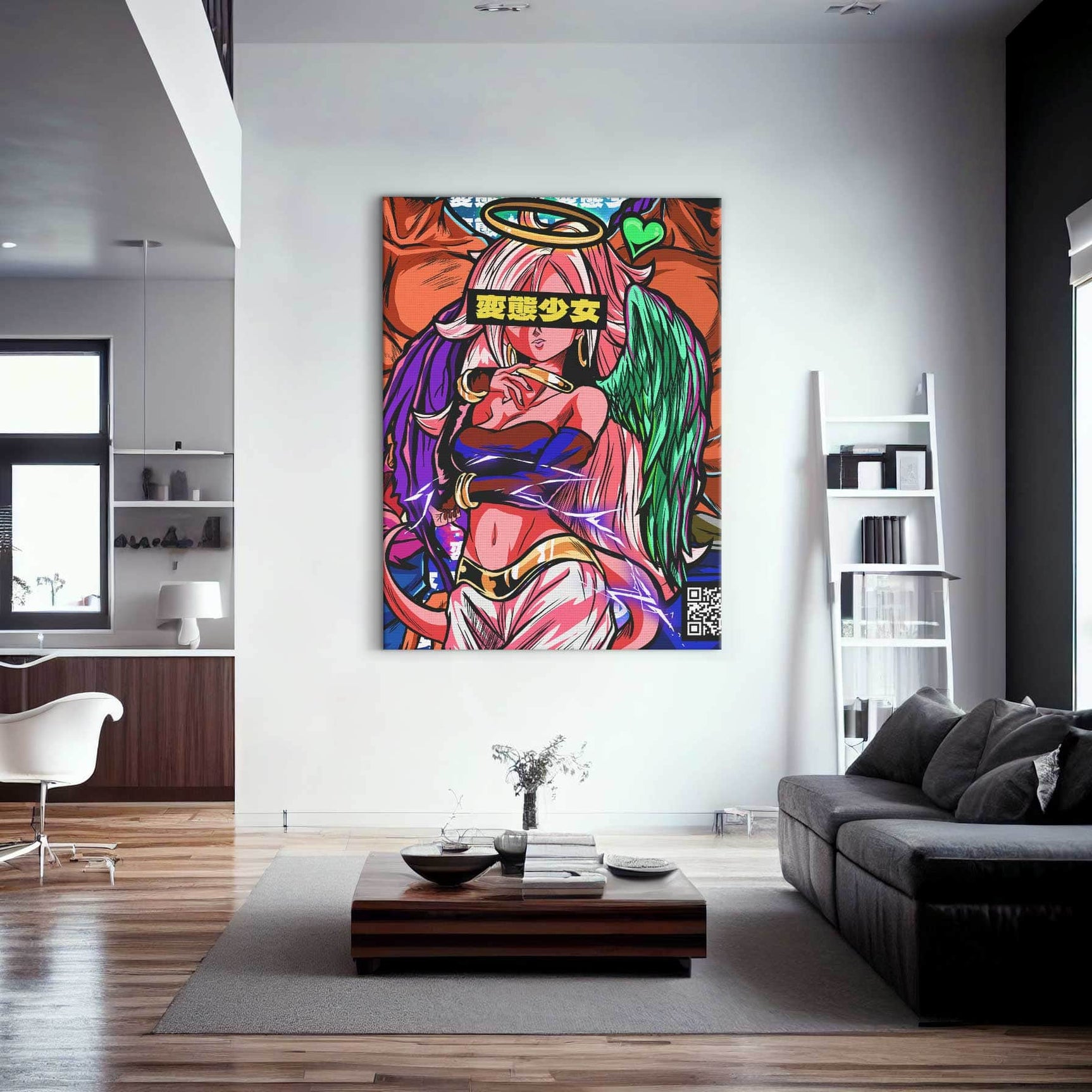 QR Pervy Girl NFT 32 21 Perv Edition Wall Art
